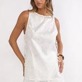 Honeykiss Elasticated Waist Shorts White