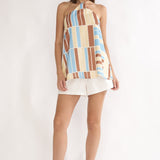 Chichi Halter Top Print Butter