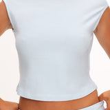 Love Somebody Cap Sleeve Top Blue