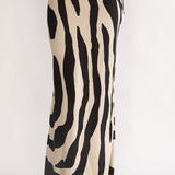 Blythe Maxi Skirt Zebra Black