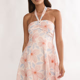 Paulette Halterneck Sun Dress Floral