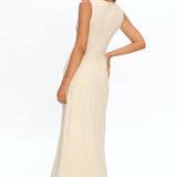 Perry Lace Insert Maxi Dress Vanilla