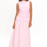 Keeeva Boatneck Maxi Dress Pink