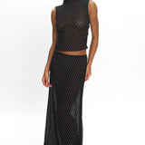 LIONESS Ford Maxi Skirt Onyx Polka