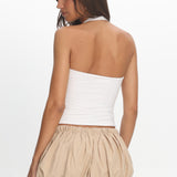 LIONESS Eclipse Mini Short Beige Plaid