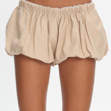 LIONESS Eclipse Mini Short Beige Plaid