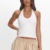 LIONESS Eclipse Mini Short Beige Plaid