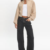 LIONESS Eclipse Jacket Beige Plaid