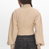 LIONESS Eclipse Jacket Beige Plaid