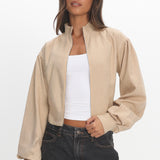 LIONESS Eclipse Jacket Beige Plaid
