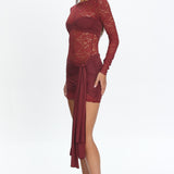 LIONESS Midnight Mini Dress Garnet