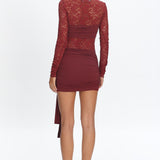 LIONESS Midnight Mini Dress Garnet
