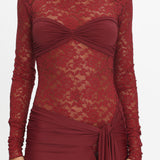 LIONESS Midnight Mini Dress Garnet