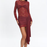 LIONESS Midnight Mini Dress Garnet