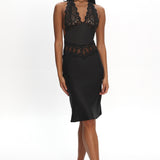 LIONESS Solana Midi Dress Onyx
