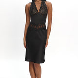 LIONESS Solana Midi Dress Onyx