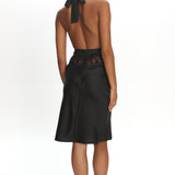 LIONESS Solana Midi Dress Onyx