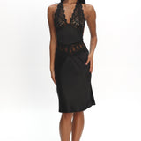 LIONESS Solana Midi Dress Onyx