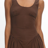 LIONESS Luna Rosa Maxi Dress Chocolate