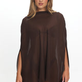 LIONESS Aura Poncho Chocolate