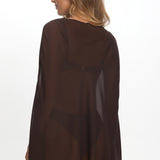 LIONESS Aura Poncho Chocolate