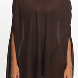 LIONESS Aura Poncho Chocolate