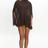 LIONESS Aura Poncho Chocolate