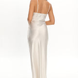LIONESS About A Girl Maxi Dress Porcelain Polka