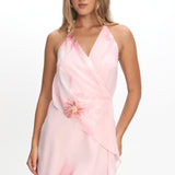 Linger Open Back Mini Dress Lily Pink