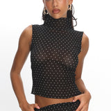 LIONESS Ford Top Onyx Polka