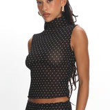 LIONESS Ford Top Onyx Polka