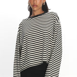 LIONESS Bloom Long Sleeve Onyx Stripe