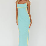 Sunny Coast Piping Trim Maxi Dress Peppermint