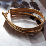 Roman Multi Choker Necklace Gold