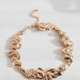 Seronique Textured Necklace Gold