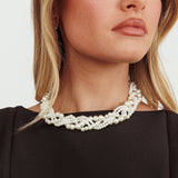 Your Smile Pearl Necklace Silver