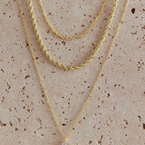 Aubrey Crystal Pendant Necklace Set Gold