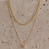 Sarai Crystal Pendant Necklace Set Gold