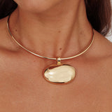 It's Fate Pendant Choker Gold