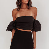 Daily Love Fitted Mini Skirt Black