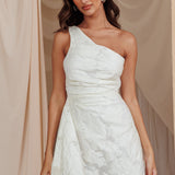 Inner Power One-Shoulder Mini Dress White