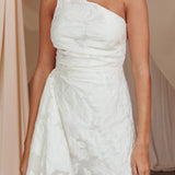 Inner Power One-Shoulder Mini Dress White