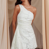 Inner Power One-Shoulder Mini Dress White