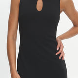 Capucine Key Hole Bust Maxi Dress Black