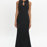 Capucine Key Hole Bust Maxi Dress Black