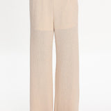 Mesa Wide Leg Knit Pants Cream