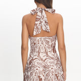 Mahlia Wrap Romper Print Chocolate