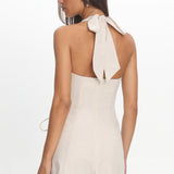 Mahlia Wrap Romper Oat