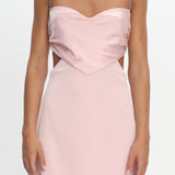 Keke Bead Strap Cut-Out Mini Dress Blush