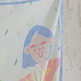 Positano Printed Square Scarf Blue